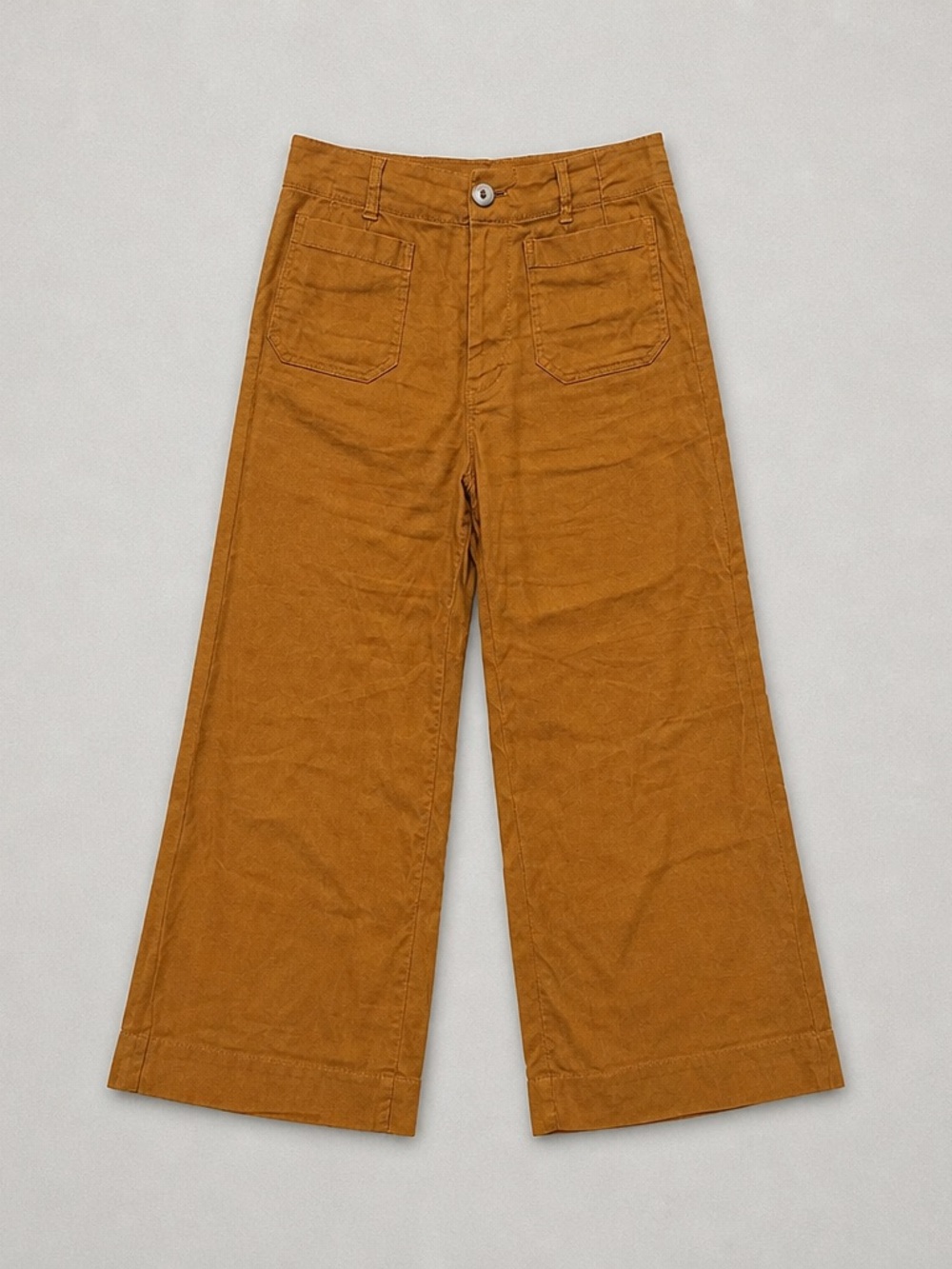 Anthropologie Girls' Wide-Leg Corduroy Pants in Ochre